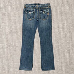 Miss Me Embellished Stitched #JP4896C Bootcut Blue Women's Denim Jeans Size 29